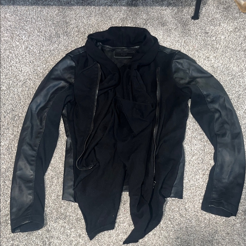 Blank NYC Women's Black Leather Jacket